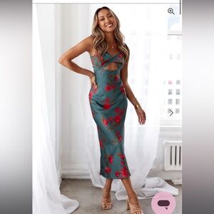 HELLO MOLLY FOOL ME ONCE MIDI DRESS